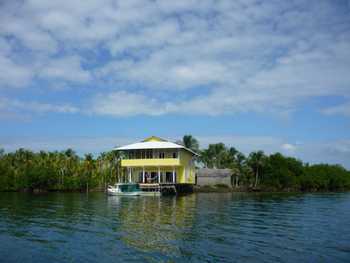 Vue de la maison de Bocas del Toro, Panama